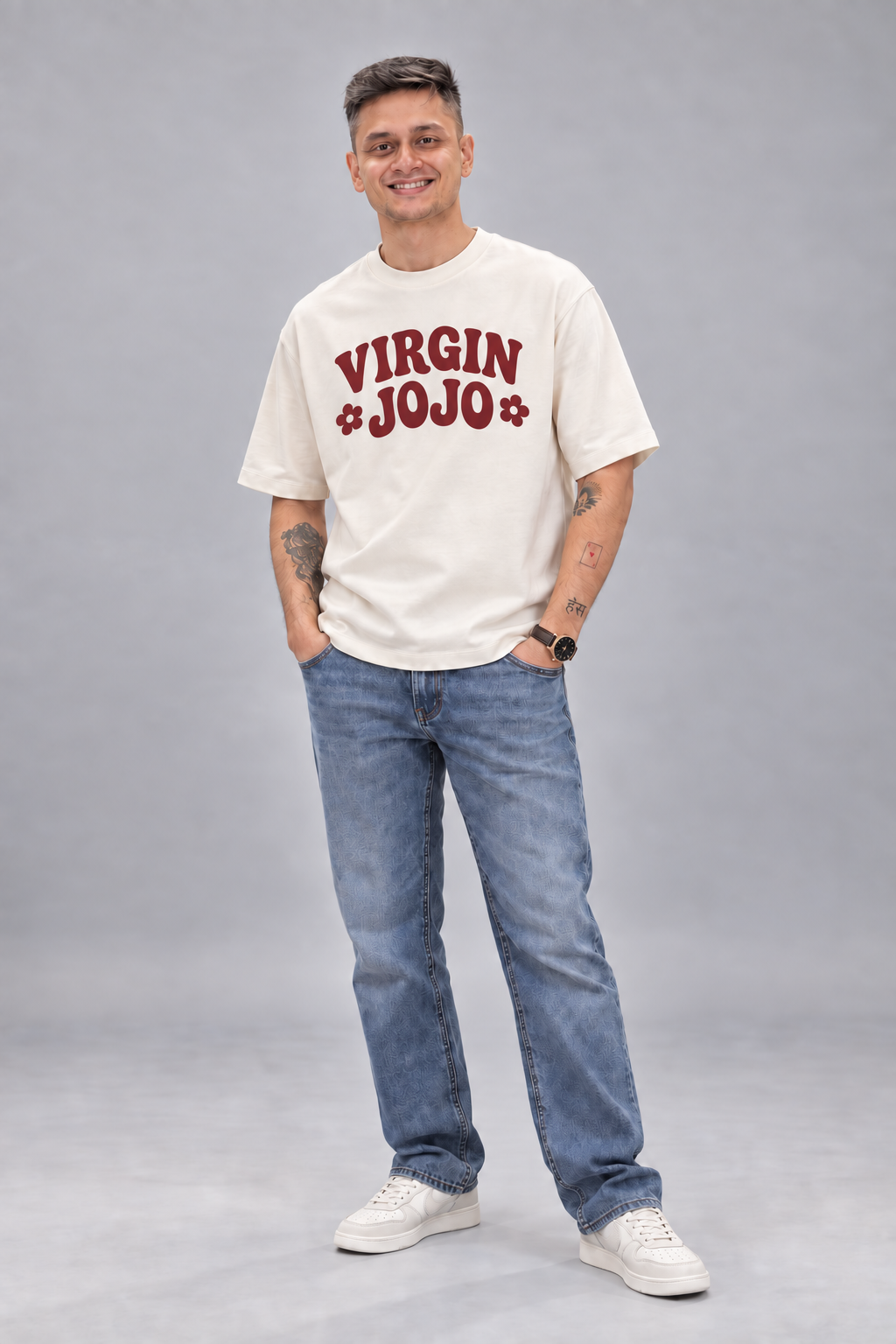 Virgin Jojo branded green T-shirt
