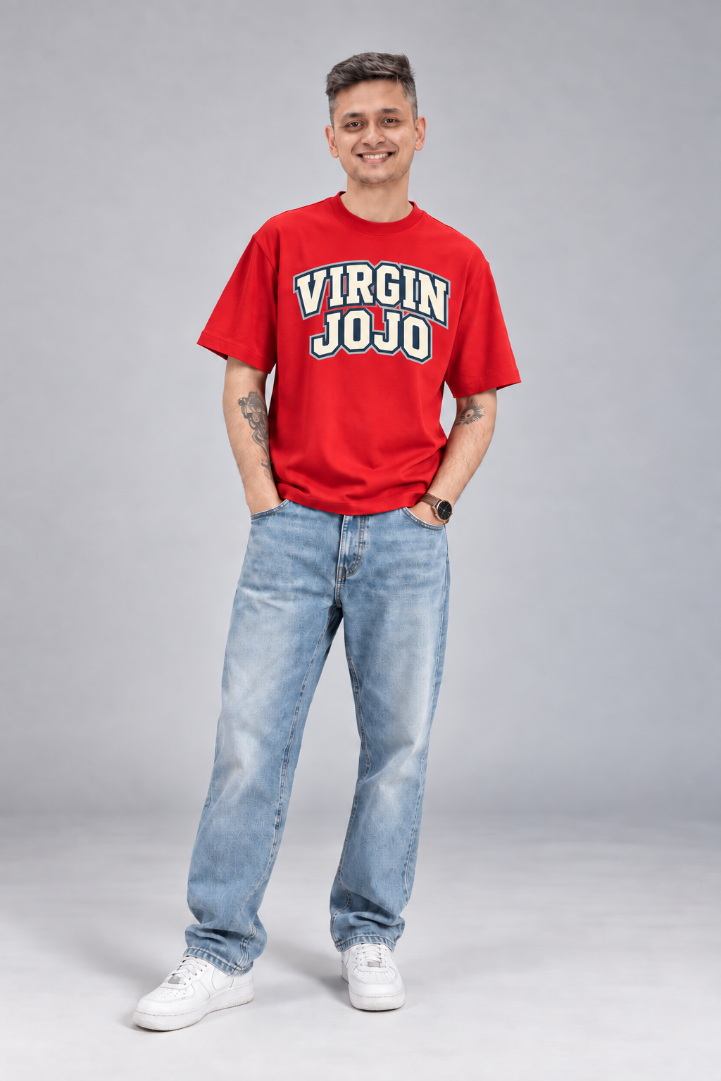 Virgin Jojo model wearing look 13