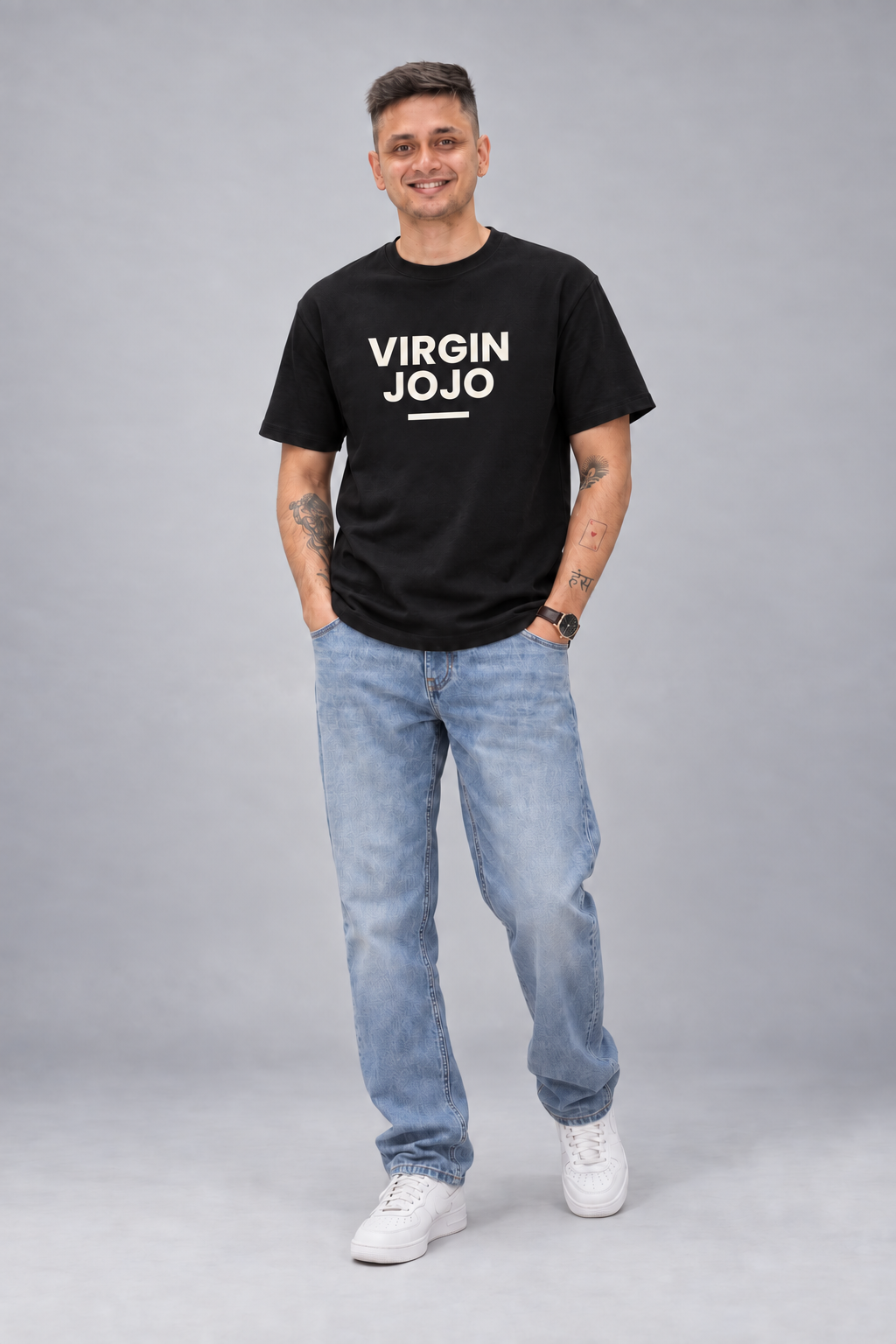 Virgin Jojo model wearing look 14