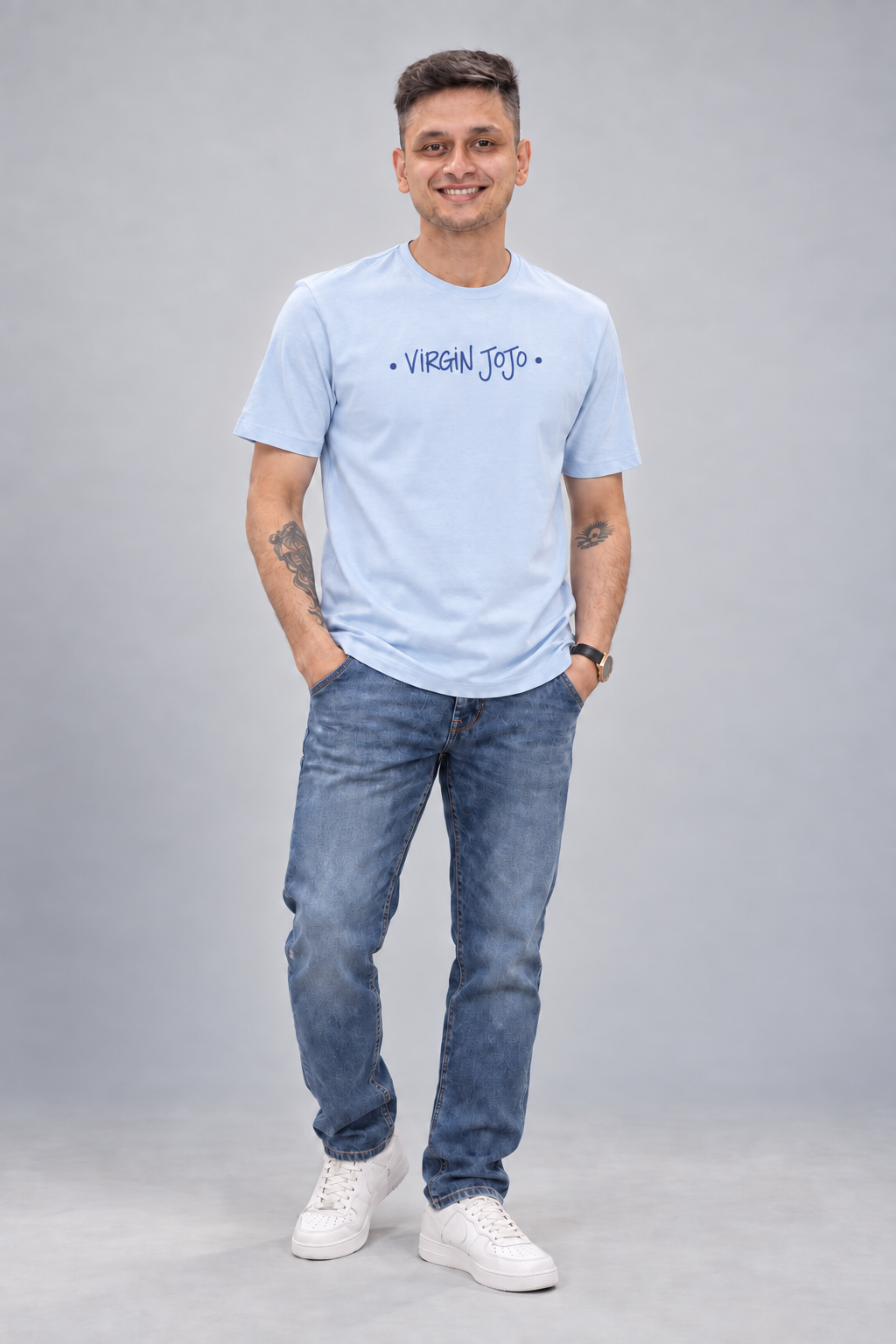 Virgin Jojo model wearing look 16